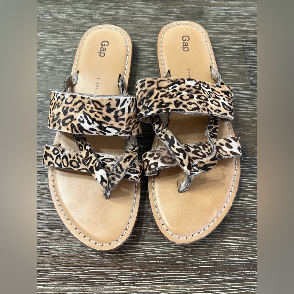 Worn Leopard Sandals